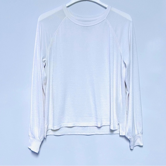 Abercrombie & Fitch Soft A&F Cozy Sweater Long Sleeve Crew Neck White Size Small - Picture 8 of 8